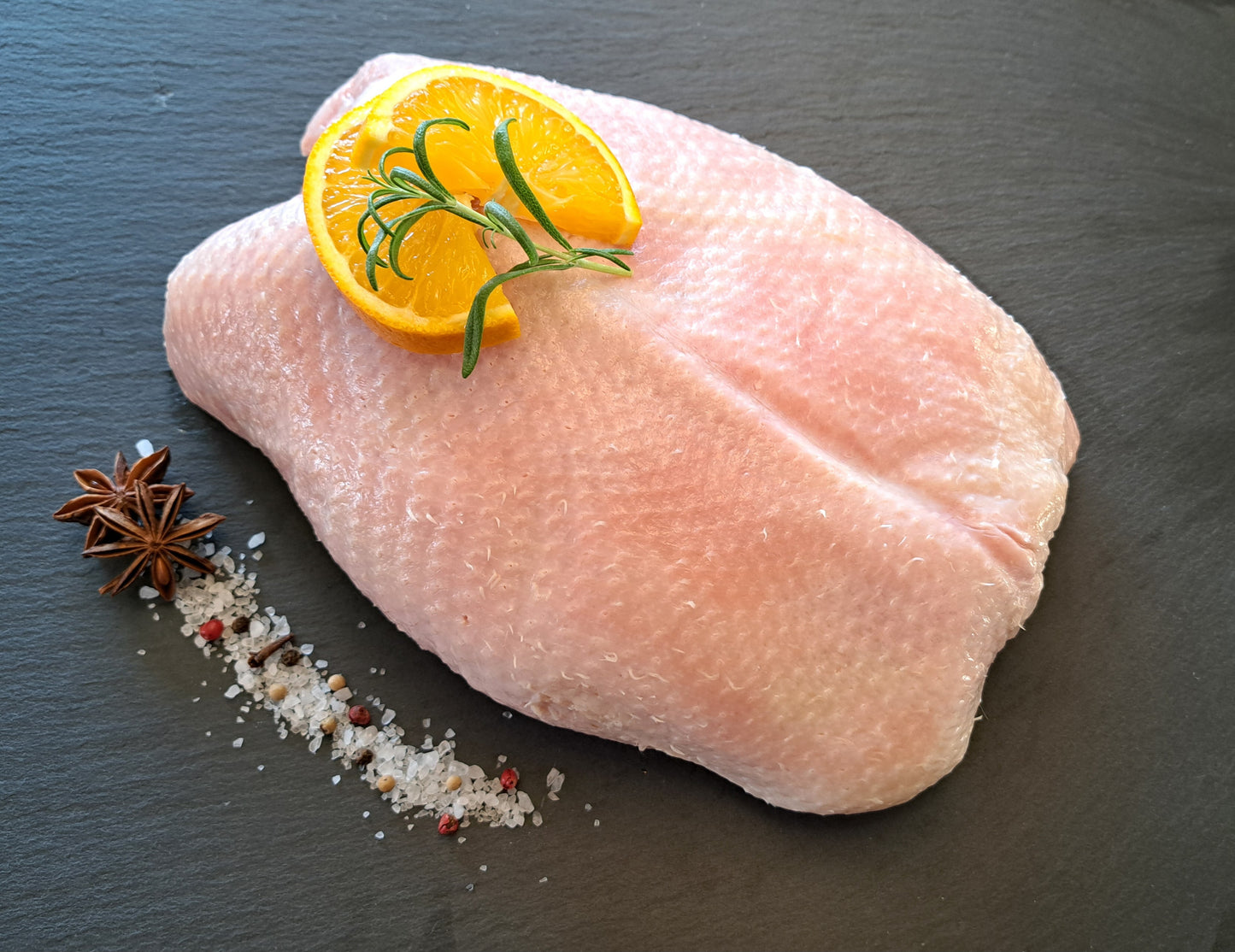 Bio Gänse Brust mit Haut und Knochen